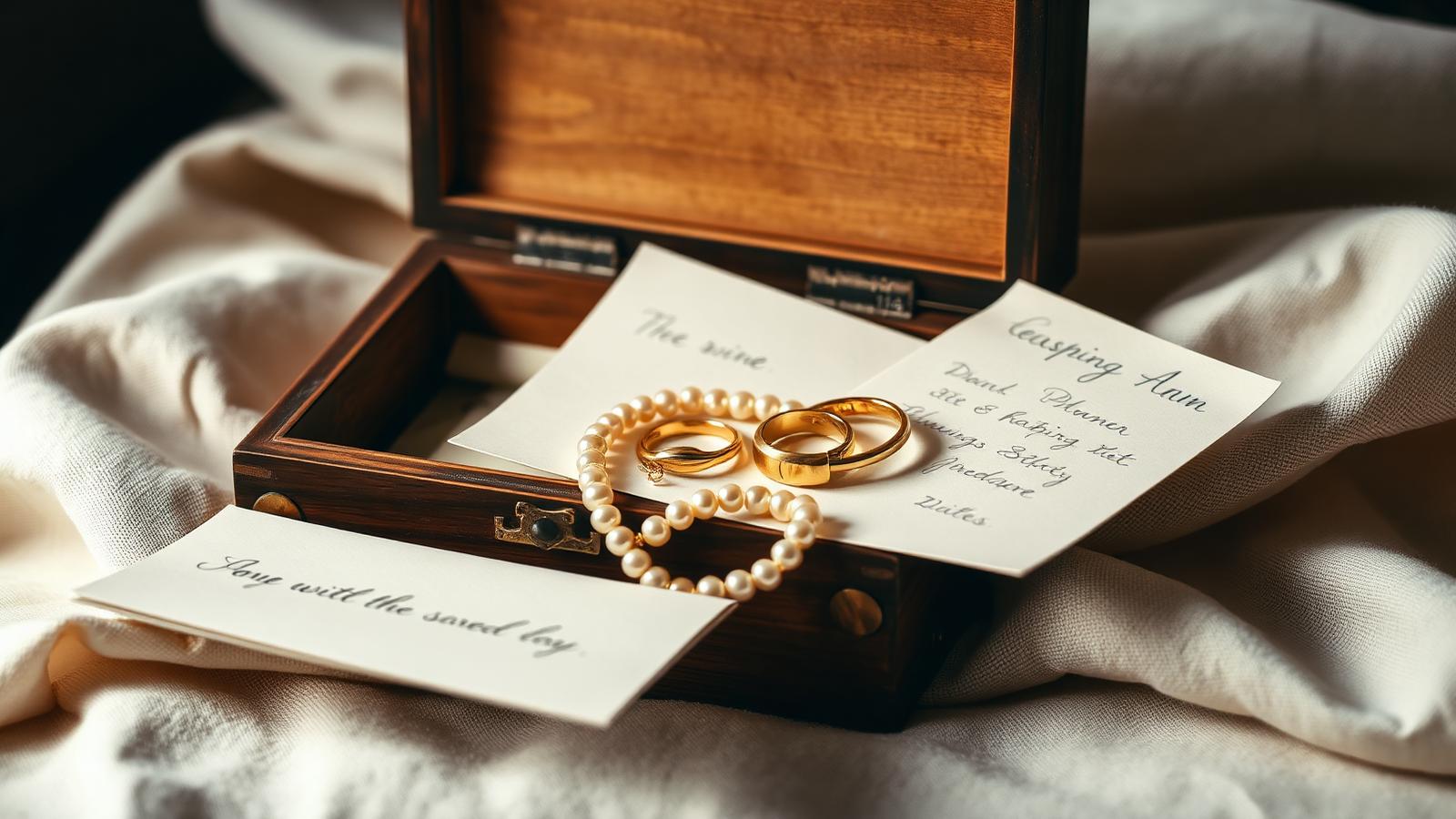 Vintage stilleven bij sieraden uit een nalatenschap — wat doe je met wat er ligt