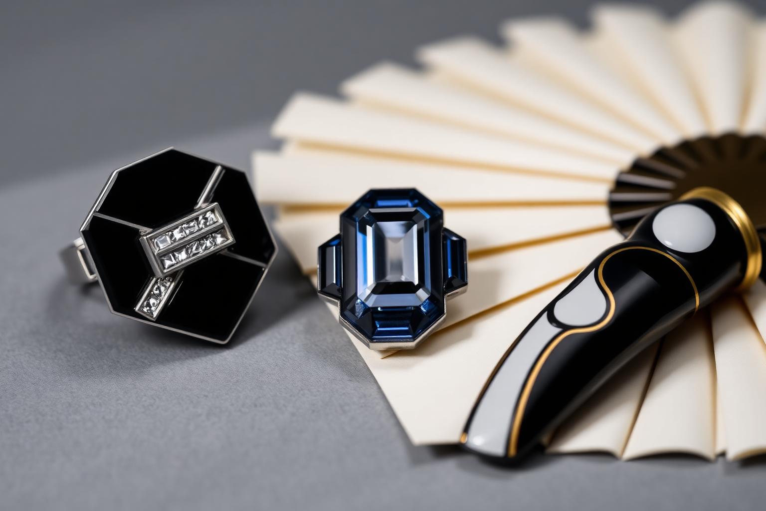 Karakteristieke art deco sieraden — sfeerbeeld