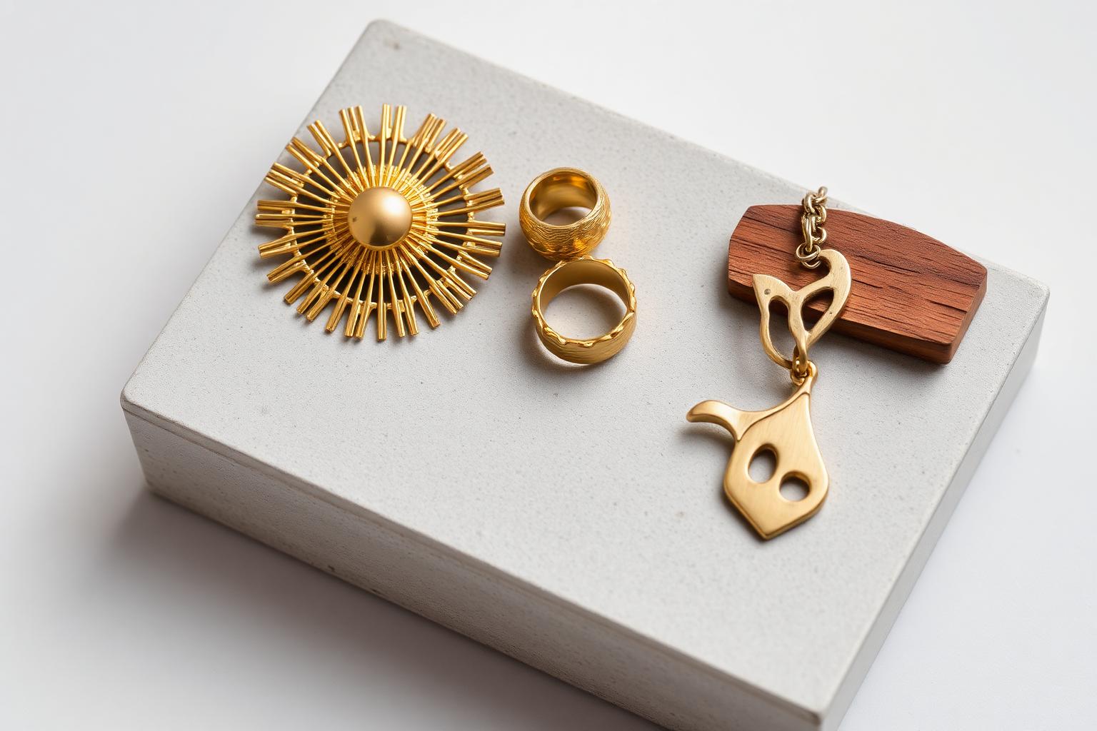Karakteristieke mid-century sieraden — sfeerbeeld